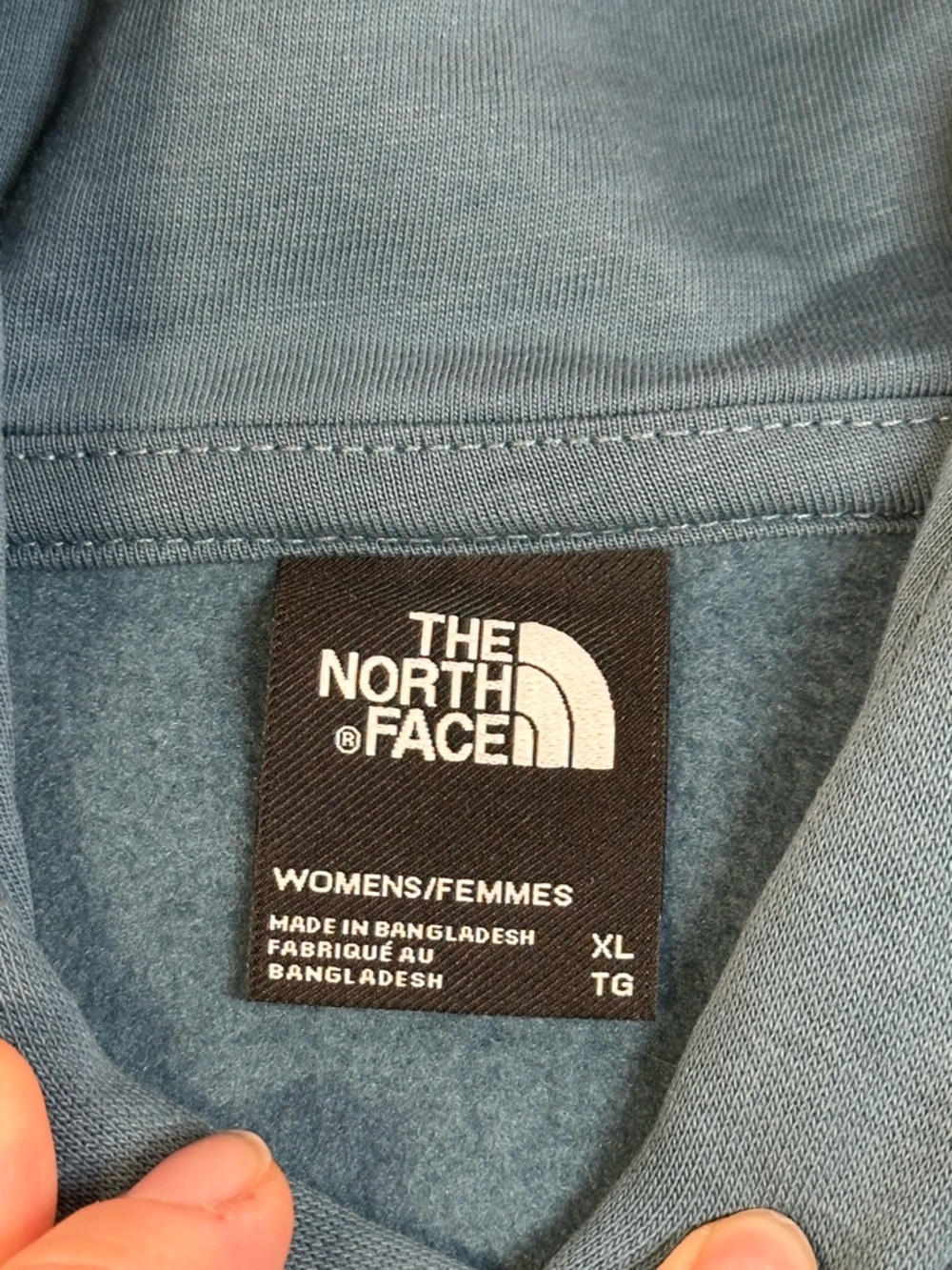 The North Face Blue Essential Oversized Hoodie Sweatshirt - Womens XL - Picture 4 of 16